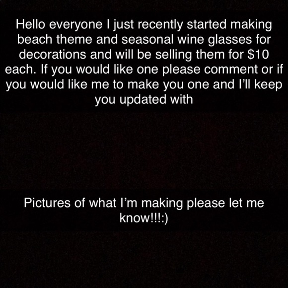 Seasonal wine glasses:) - Picture 1 of 1